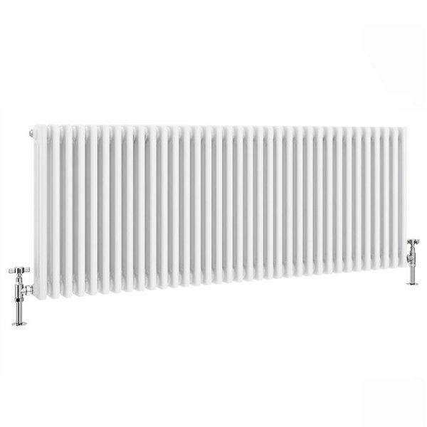 Keswick 600 x 1550mm Cast Iron Style Traditional 3 Column White Radiator - Image 4