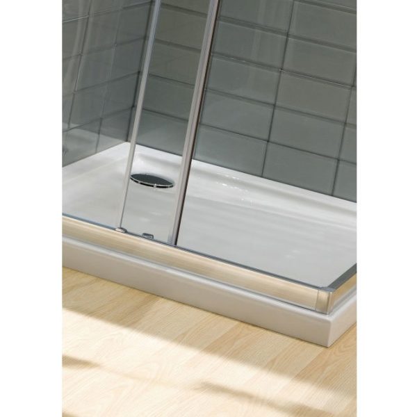 Crosswater   Square Low Profile Acrylic Shower Tray with Waste - Image 3