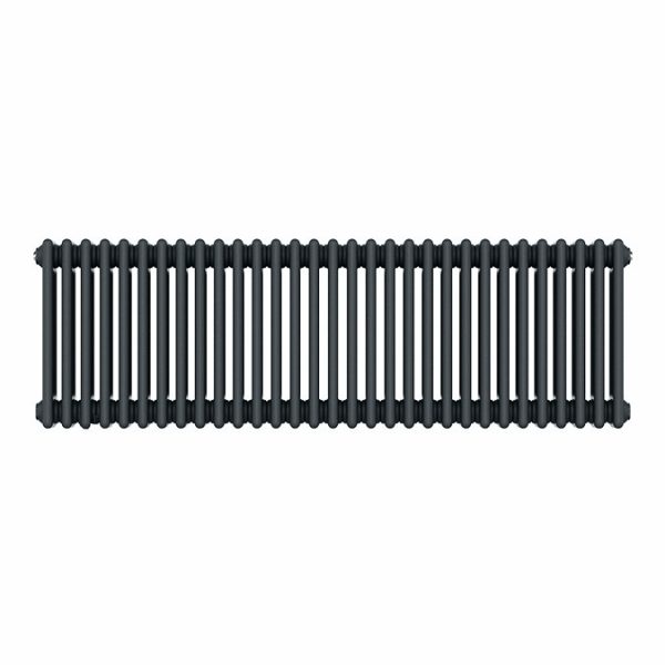 Keswick 450 x 1415mm Cast Iron Style Traditional 4 Column Anthracite Radiator - Image 3