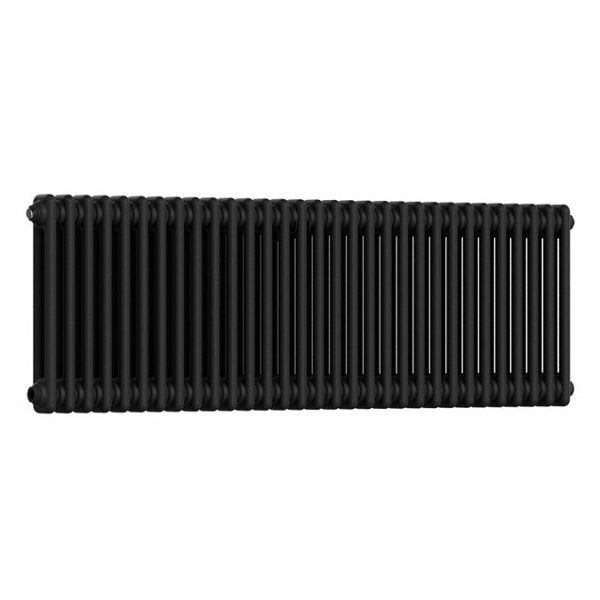 Keswick 450 x 1415mm Cast Iron Style Traditional 4 Column Matt Black Radiator - Image 2