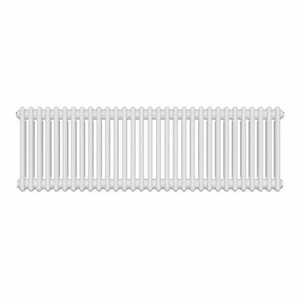 Keswick 450 x 1415mm Cast Iron Style Traditional 4 Column White Radiator - Image 3