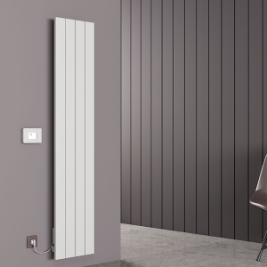 Carisa Boreas N Textured White Electric Aluminum Radiator 1800 x 369mm