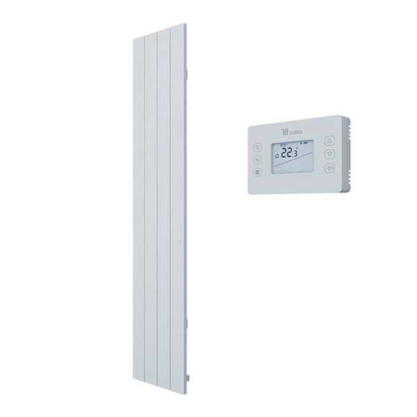 Carisa Boreas N Textured White Electric Aluminum Radiator 1800 x 369mm - Image 3