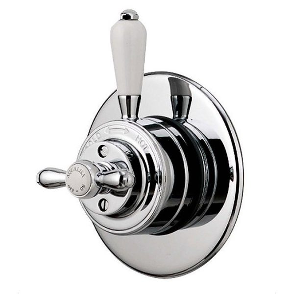 Aqualisa   Aquatique Thermo Concealed Thermostatic Valve with Slide Rail Kit   Chrome - Image 3