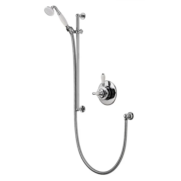 Aqualisa   Aquatique Thermo Concealed Thermostatic Valve with Slide Rail Kit   Chrome