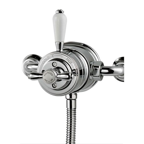 Aqualisa   Aquatique Thermo Exposed Thermostatic Valve with Slide Rail Kit   Chrome - Image 3