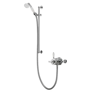 Aqualisa   Aquatique Thermo Exposed Thermostatic Valve with Slide Rail Kit   Chrome