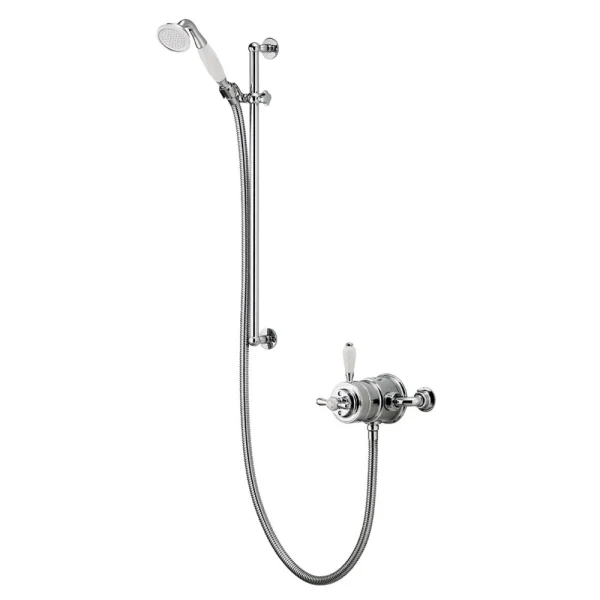 Aqualisa   Aquatique Thermo Exposed Thermostatic Valve with Slide Rail Kit   Chrome