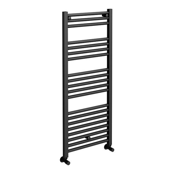 Toreno Black W500 x H1200mm Heated Towel Rail - Image 2