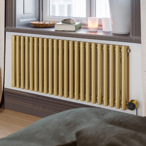 Terma Rolo Room E (Wi Fi Controlled) H580 X W1195mm Brass Electric Radiator with 1kw VEO Heating Element