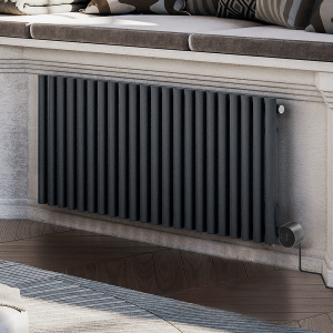 Terma Rolo Room E (Wi Fi Controlled) H580 X W1195mm Modern Grey Electric Radiator with 1kw VEO Heating Element