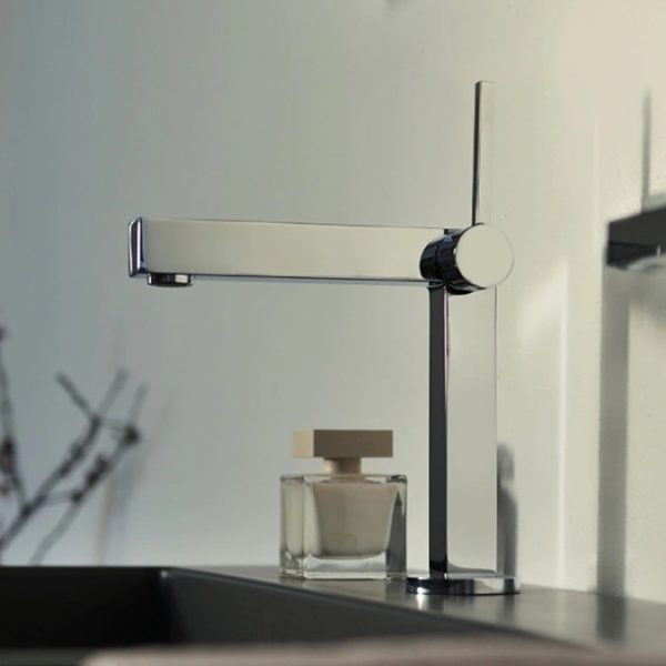 Keuco Edition 90 Single Lever Basin Mixer 150   Chrome - Image 3