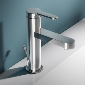Keuco IXMO Flat Single Lever Basin Mixer with Pop Up Waste   Chrome