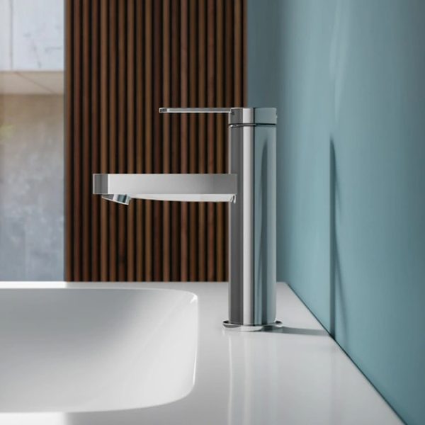 Keuco IXMO Flat Single Lever Basin Mixer   Chrome - Image 3