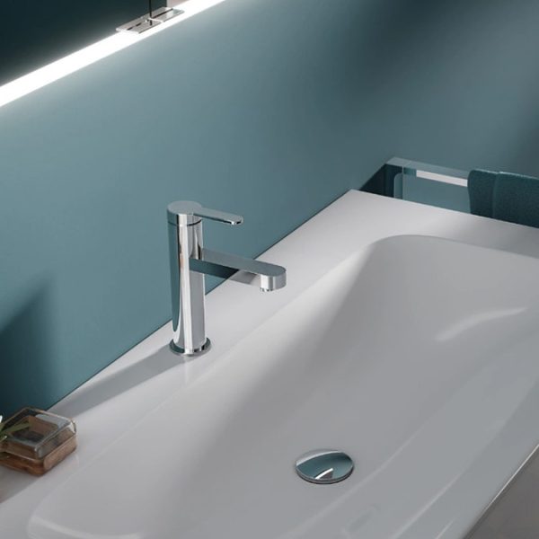 Keuco IXMO Flat Single Lever Basin Mixer   Chrome - Image 4