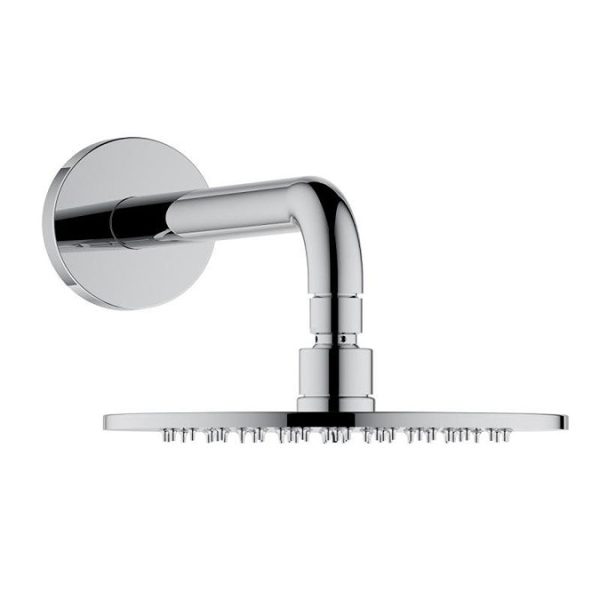 Keuco Ixmo Round Thermostatic Shower System with Head + Slide Rail Kit   Chrome - Image 3