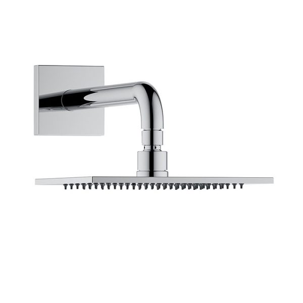 Keuco Ixmo Square Thermostatic Shower System with Head + Handset   Chrome - Image 2