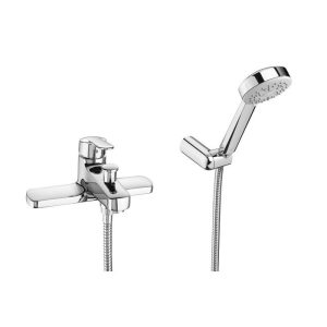 Roca Victoria V2 Chrome Deck Mounted Bath Shower Mixer & Handset