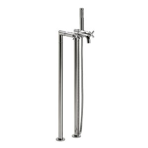 Roca Loft Chrome Floorstanding Bath Shower Mixer with Standpipes & Kit