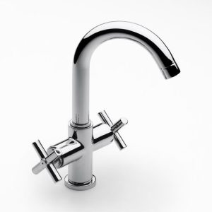 Roca Loft Chrome Basin Mixer Tap with Pop up Waste