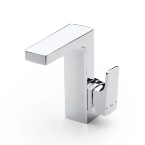 Roca L90 Chrome Side Lever Basin Mixer Tap with Pop up Waste