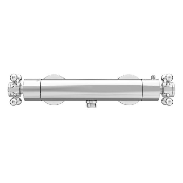 Chatsworth Traditional Crosshead Shower Bar Valve + Slider Rail Kit - Image 6
