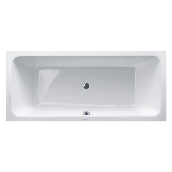 Duravit D Code 1800 x 800mm Double Ended Bath + Support Feet - Image 3