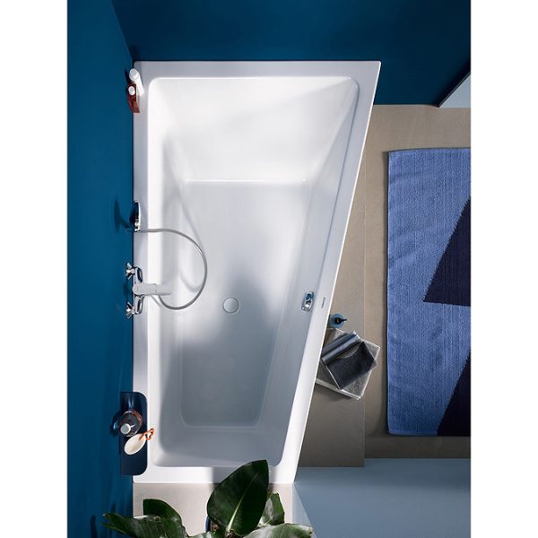 Duravit No.1 Trapezoidal Bath + Support Feet (Right Hand) - Image 5