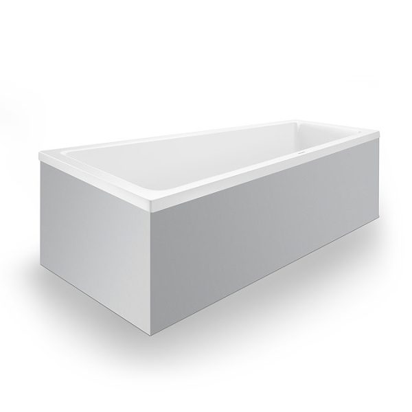 Duravit No.1 Trapezoidal Bath + Support Feet (Right Hand) - Image 2