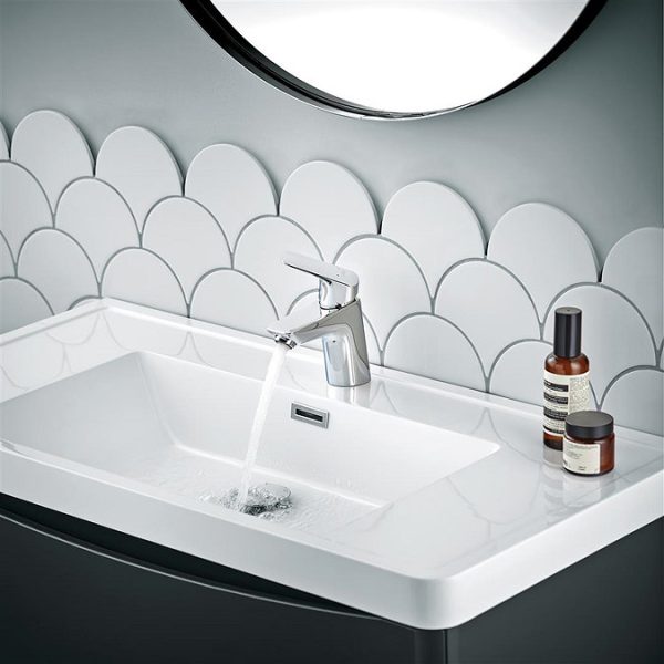 hansgrohe Logis Single Lever Basin Mixer 70 without Waste - Image 3