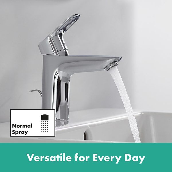 hansgrohe Logis Single Lever Basin Mixer 100 with Pop up Waste - Image 9