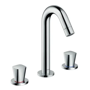 hansgrohe Logis 3 Hole Basin Mixer 150 with Pop up Waste