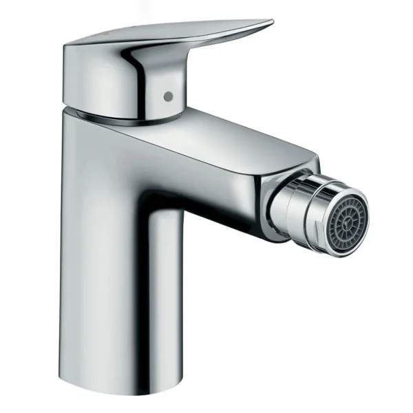 hansgrohe Logis Single Lever Bidet Mixer 100 with Pop up Waste