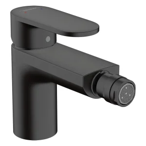 hansgrohe Vernis Blend Single Lever Bidet Mixer with Pop up Waste   Matt Black