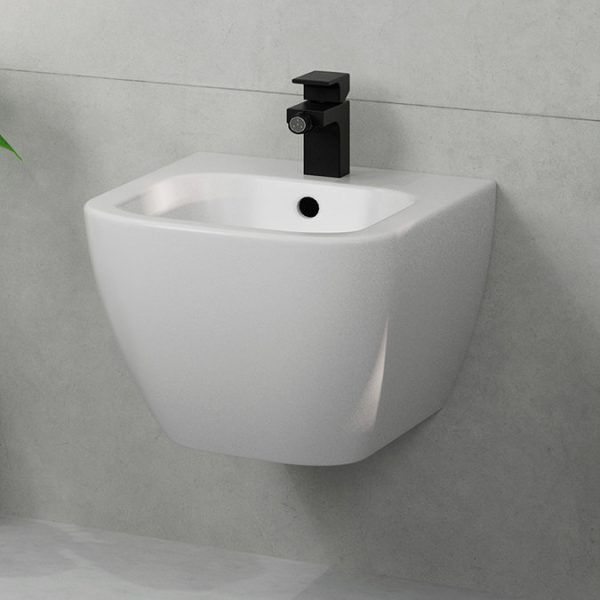 hansgrohe Vernis Shape Single Lever Bidet Mixer with Pop up Waste   Matt Black - Image 3