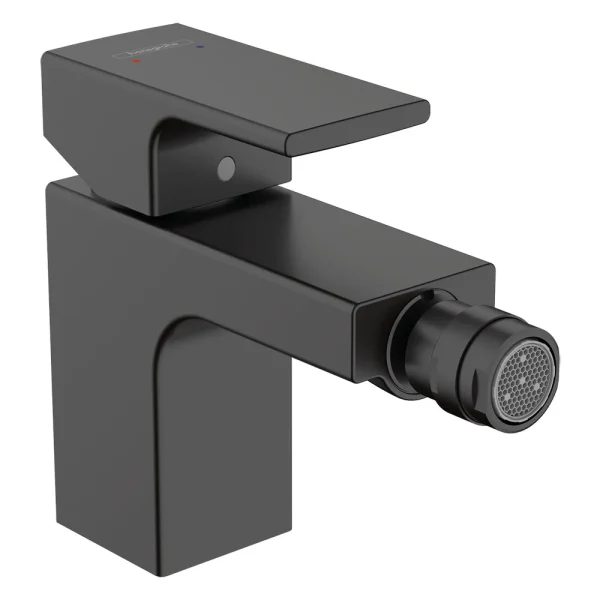 hansgrohe Vernis Shape Single Lever Bidet Mixer with Pop up Waste   Matt Black