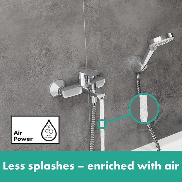 hansgrohe Vernis Blend Exposed Single Lever Bath Shower Mixer   Chrome - Image 3