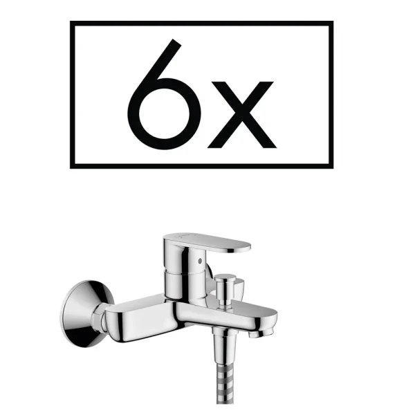 hansgrohe Pack of 6 Vernis Blend Exposed Single Lever Bath Shower Mixer