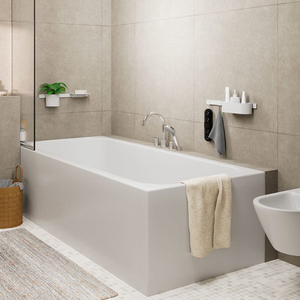 hansgrohe Vernis Blend 4 hole Deck Mounted Bath Mixer   Chrome - Image 3