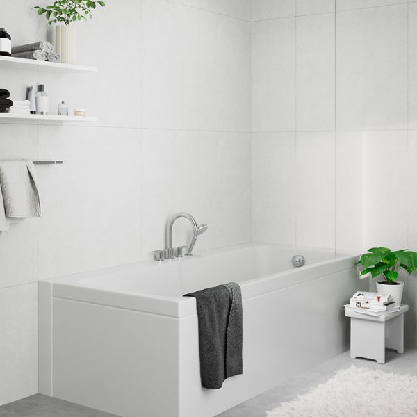 hansgrohe Vernis Shape 4 hole Deck Mounted Bath Mixer   Chrome - Image 3