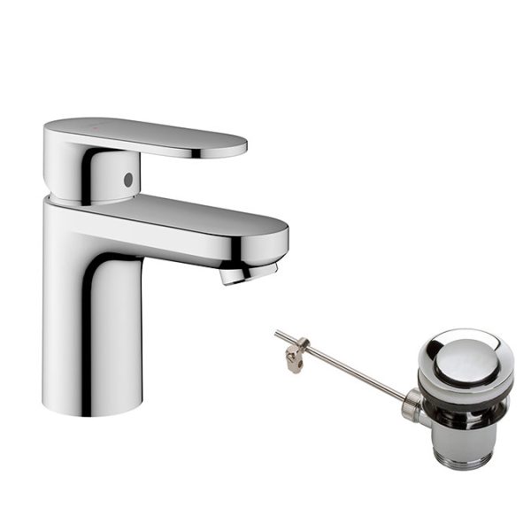 hansgrohe Vernis Blend Single Lever Basin Mixer 70 with Pop up Waste - Image 3