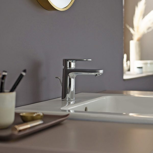 hansgrohe Vernis Blend Single Lever Basin Mixer 100 with Pop up Waste   Chrome - Image 4