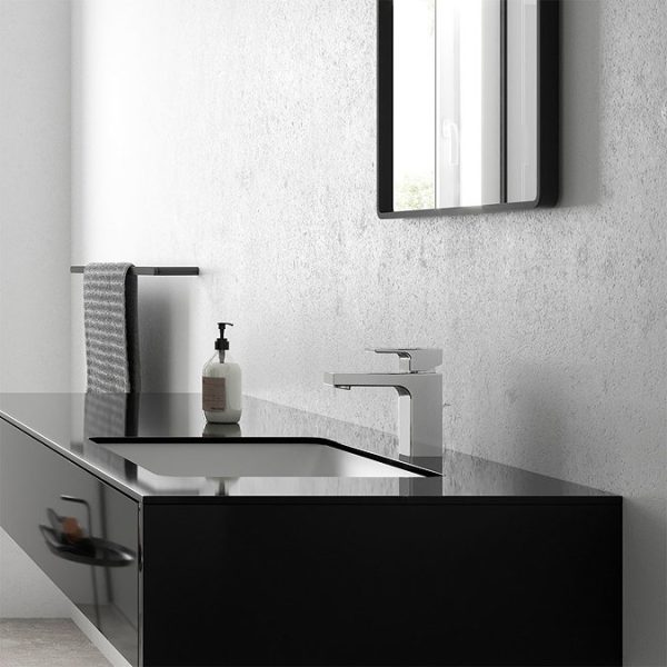 hansgrohe Vernis Shape Single Lever Basin Mixer 100 with Pop up Waste   Chrome - Image 3