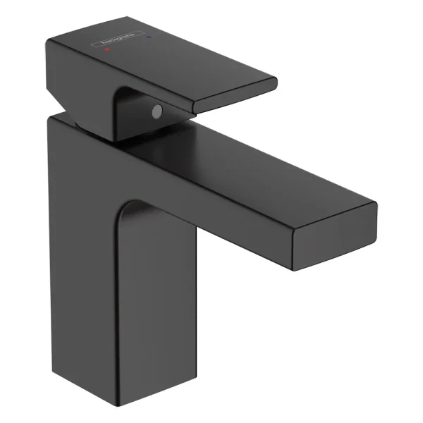 hansgrohe Vernis Shape Single Lever Basin Mixer 100 with Pop up Waste   Matt Black