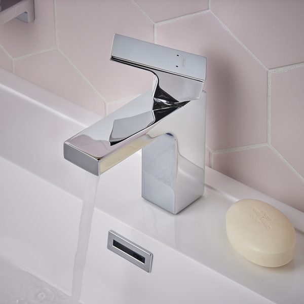 hansgrohe Vernis Shape Single Lever Basin Mixer 100 without Waste   Chrome - Image 2