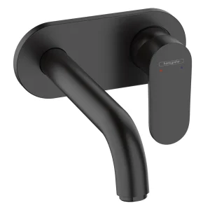 hansgrohe Vernis Blend Wall Mounted Single Lever Basin Mixer   Matt Black