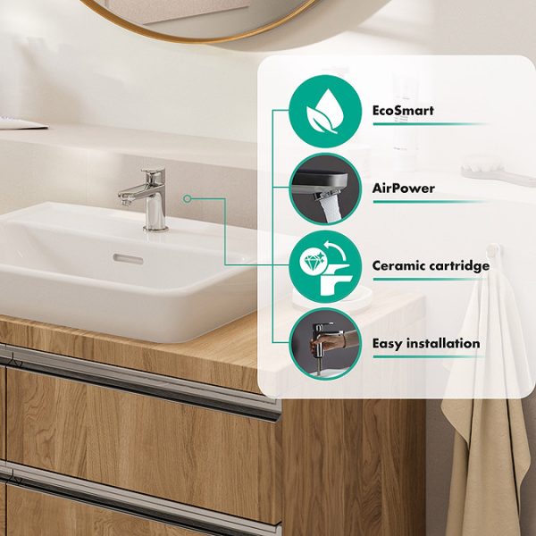 hansgrohe Vernis Blend Pillar Tap 70 for Cold Water without Waste   Chrome - Image 3