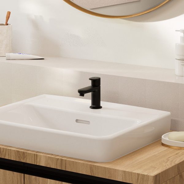 hansgrohe Vernis Blend Pillar Tap 70 for Cold Water without Waste   Matt Black - Image 4