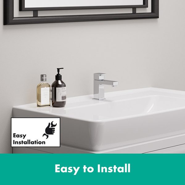 hansgrohe Vernis Shape Pillar Tap 70 for Cold Water without Waste   Chrome - Image 2