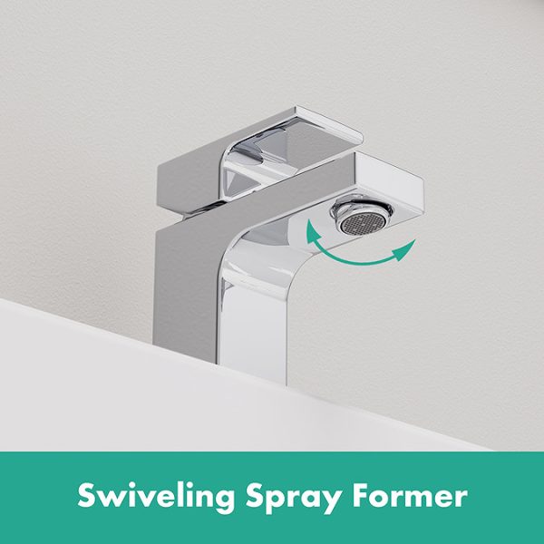 hansgrohe Vernis Shape Single Lever Basin Mixer 70 CoolStart with Pop up Waste   Chrome - Image 2